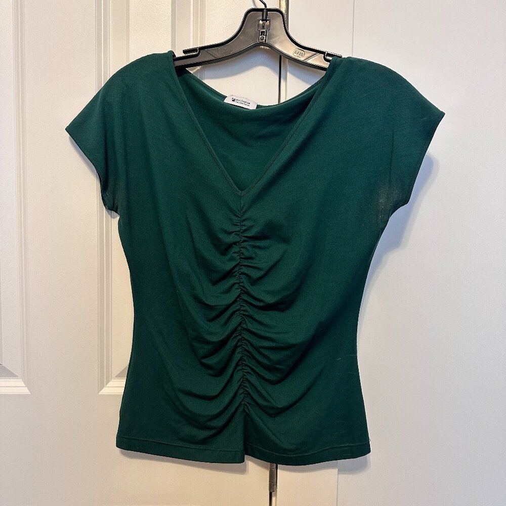 Akris Ruched Short Sleeved Top